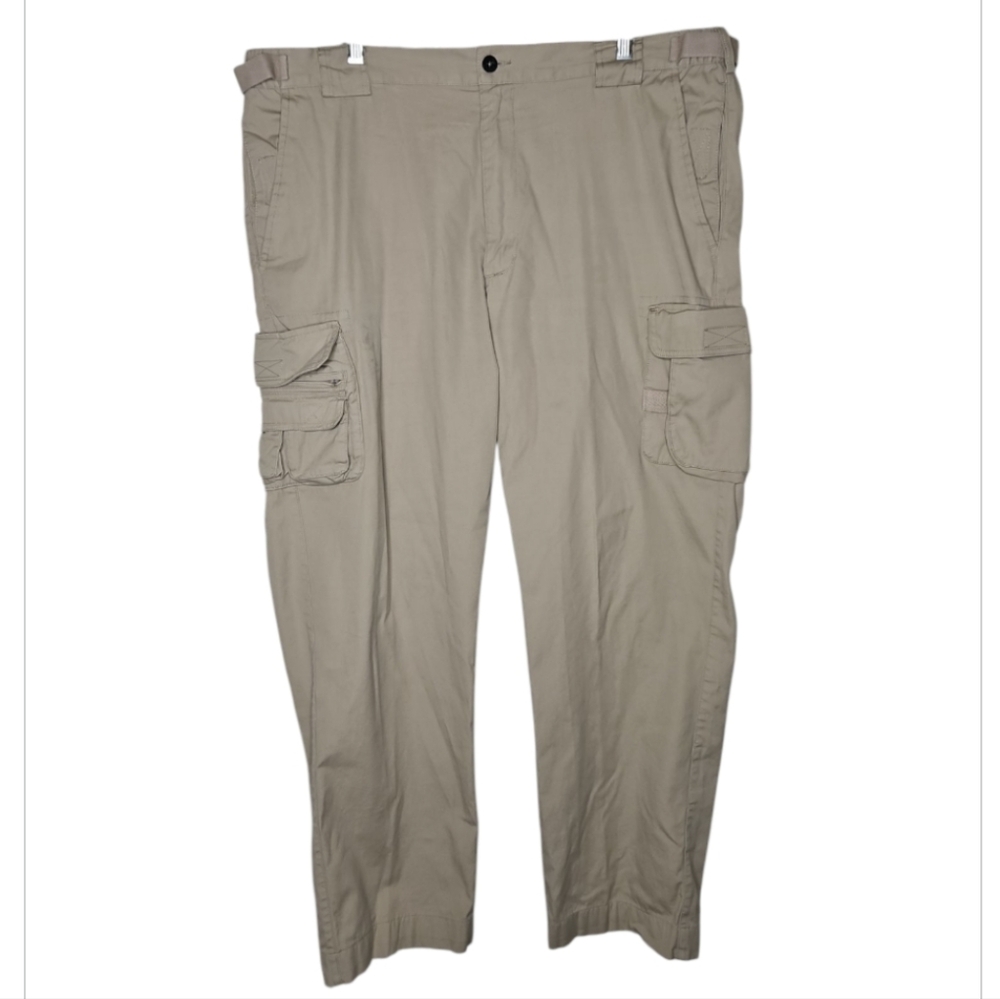 Orvis Men's Khaki Outdoor Hiking Camping Trail Multi Pocket Pants Size 40/31